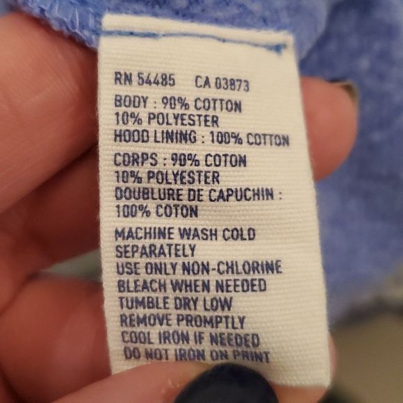 American Eagle blueish-purple make this earth beautiful 4life sweatshirt size L - Picture 4 of 8